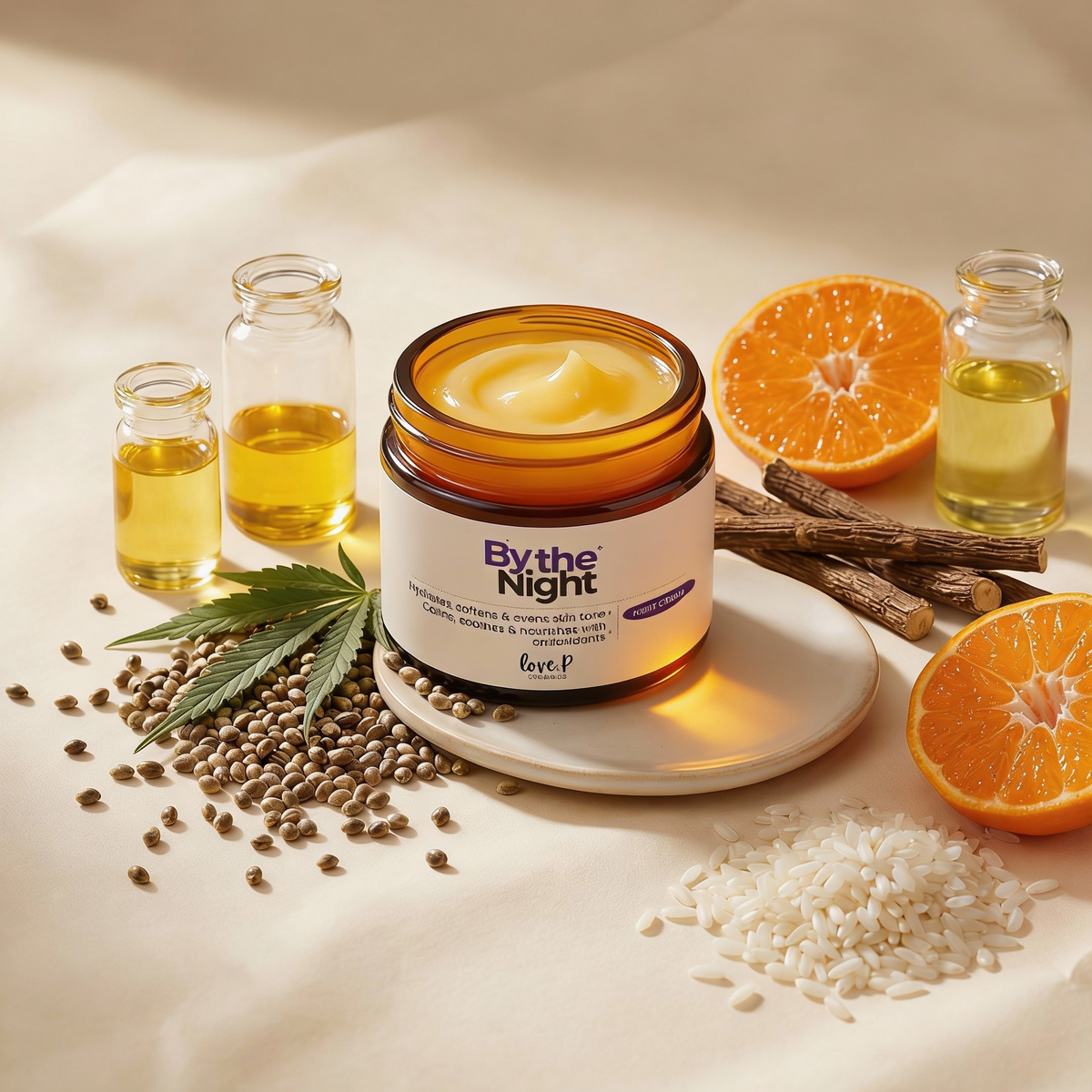 ◎SOIGNE night cream By the Night – Hydrating Overnight Cream for Soft, Fresh-Looking