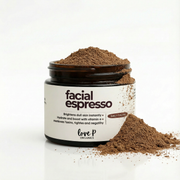 Facial Espresso product jar displayed on a clean surface