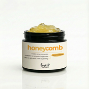 Honeycomb face mask jar arranged with decorative items